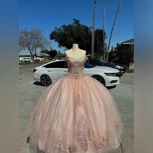 Blush pink Quinceñera dress!